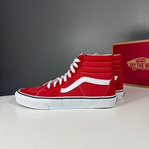 Vans Sk8 Hi - Racing Red/True White